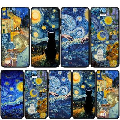 Чехол для iPhone 16 15 14 Xiaomi Redmi Note 13 12 11 Pro Max X 10 8 9 XR Samsung Galaxy S24 S23 A05 OPPO Huawei Starry Night Van Gogh Art Phone Case