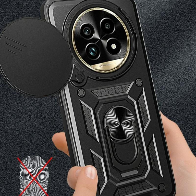 Для Realme 13 Plus 5G Case Armor противоударный задний чехол для Oppo Realme13+ 5G 13 Pro Plus Reno12Fs магнитный держатель кольца подставка чехол