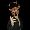 Party Supplies Anime Cosplay Pros Animal Mask Deer Head  Mask Kabuki Kitsune Mask Halloween Mask