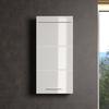 Meuble de salle de bain Rangement haut - 1 porte - Blanc - L 37 x P 23 x H 77 cm - AMANDA