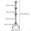 9-Hook Coat Rack Stand for Home Office And Hallway