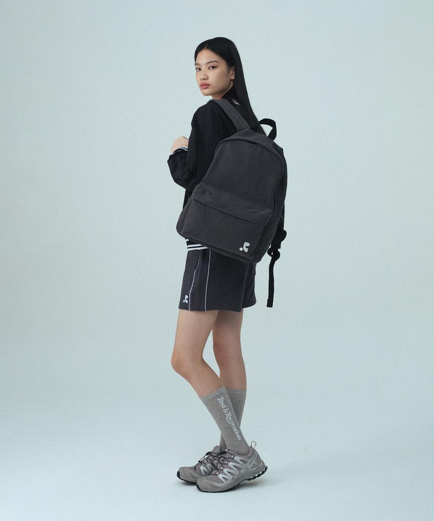 Рюкзак Rest&Recreation из стираного хлопка - Угольный