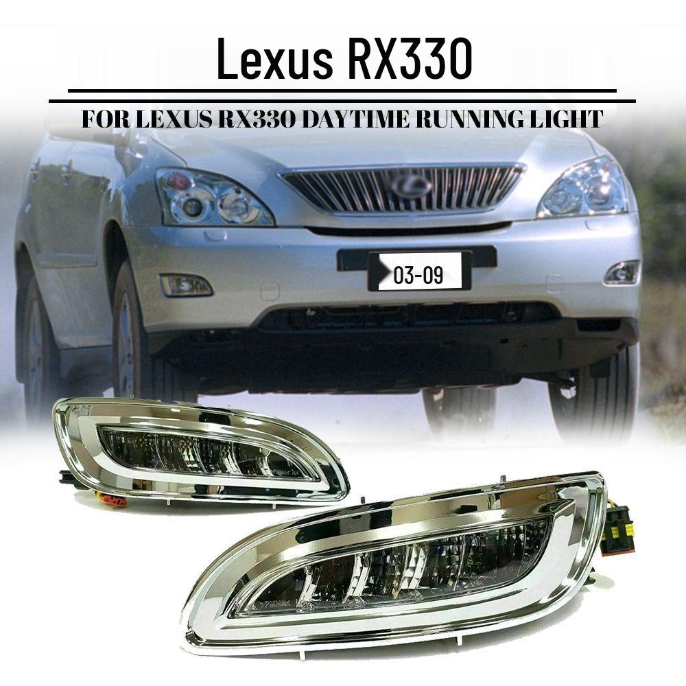 2003-2009 Lexus RX330 Передние Дневные Ходовые Огни и Противотуманные/Поворотные Фонари