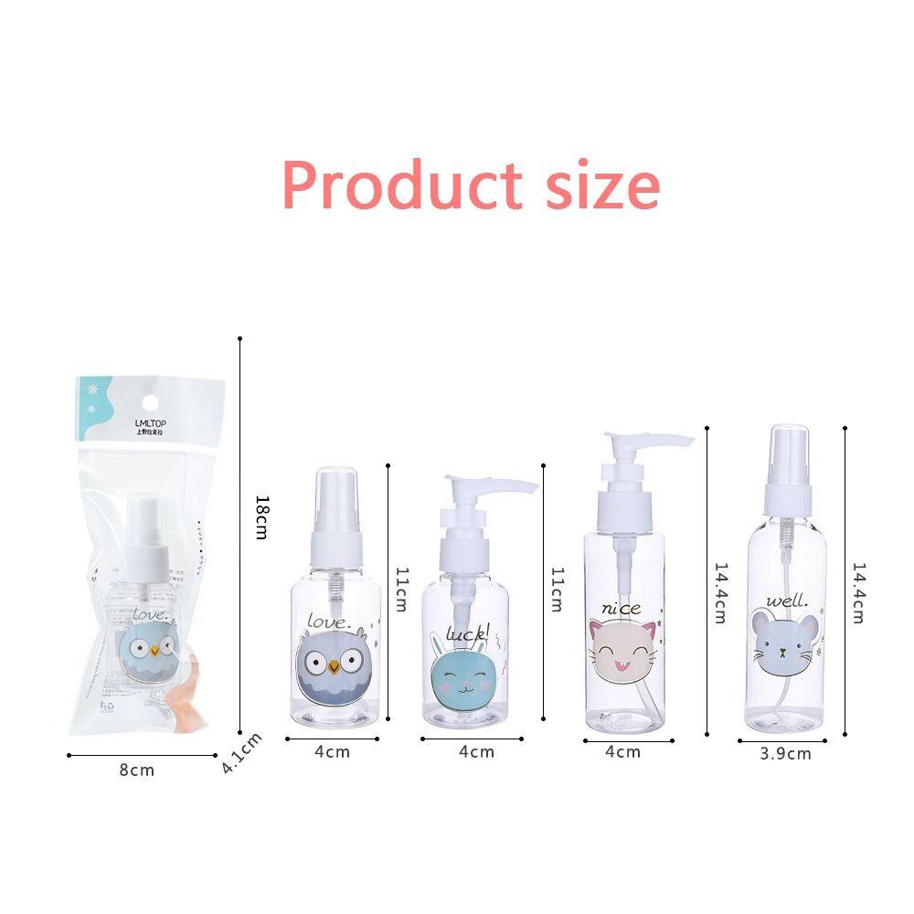 Cute Cosmetic Container 30-100ml Liquid Sprayer Perfume Bottle Cartoon Spray Bottle  Sub-bottle