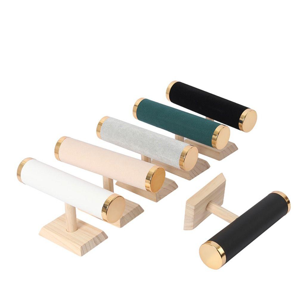 Solid Color PU Leather Watches Display Rack Bracelet Holder Tier Jewelry Stand Watches Show Stand