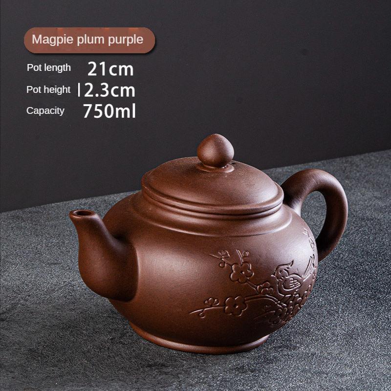 Горшок для чайных сервизов, популярные фиолетовые глиняные горшки, чайник из исинской глины, набор для заваривания чая, самовар, восточный марокканский чайник и набор чашек, гайвань