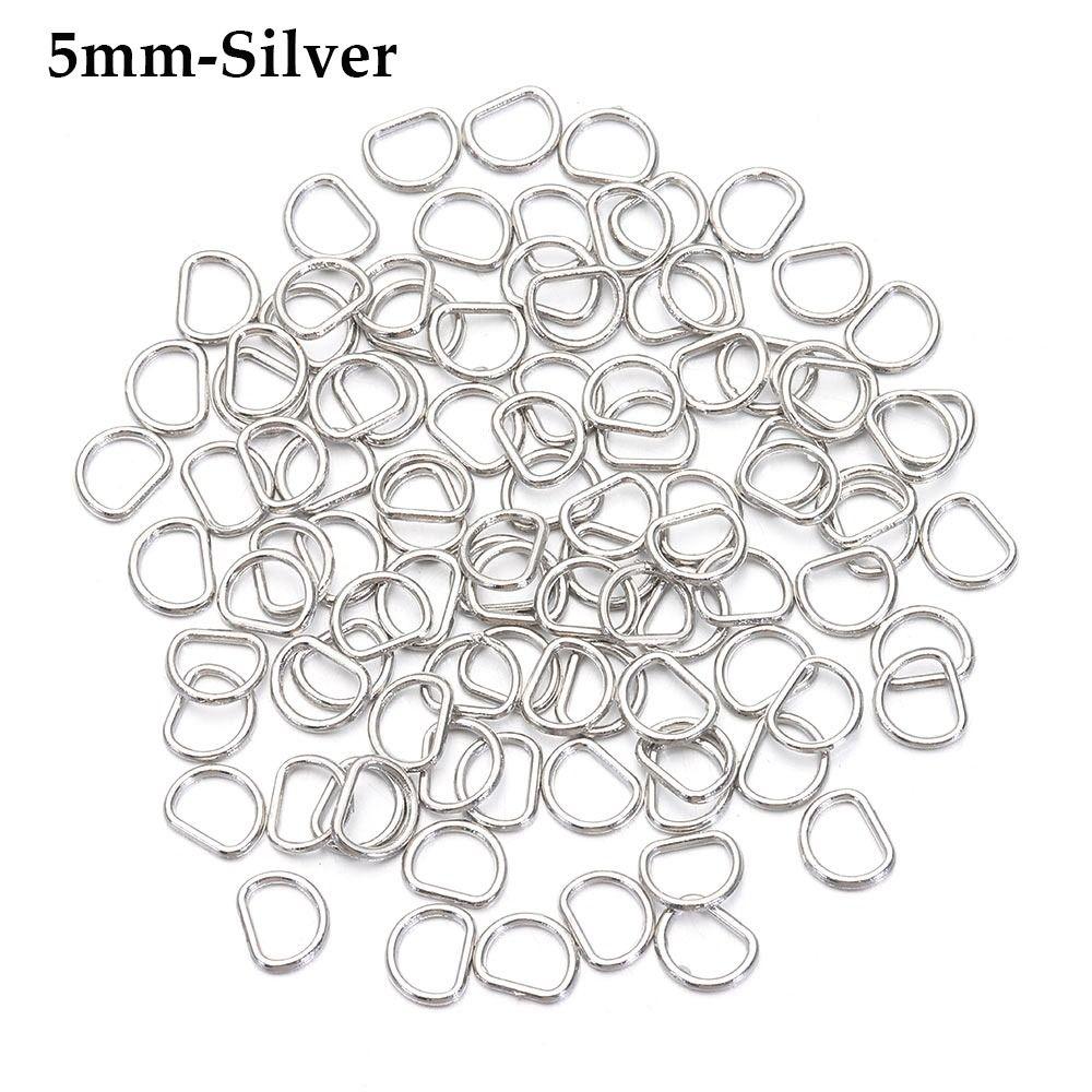 4мм/5мм Мягкие игрушки Мини Сверхмаленькая D-пряжка Сделай сам Куклы Пряжки Аксессуары для кукольных сумок Пуговицы для ремня