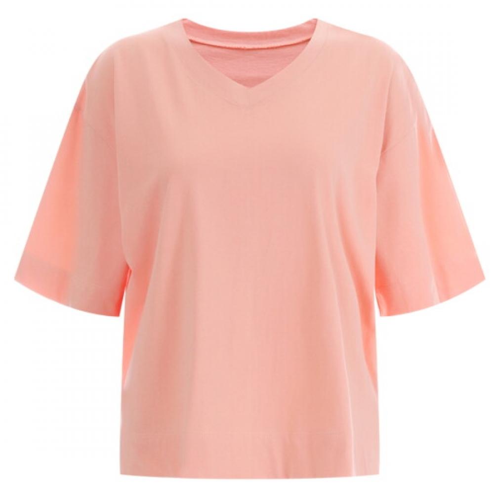 Shop Women V Neck 5 8 Loose Fit 100 Cotton Bio Washing Short sleeVe Dai Wsh