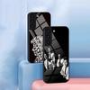 Чехол для телефона Band A-Arctic M-Monkey для Samsung S26 S25 S24 FE S23 S22 S21 Plus S20 Ultra Note20Ultra Черная Стеклянная Крышка