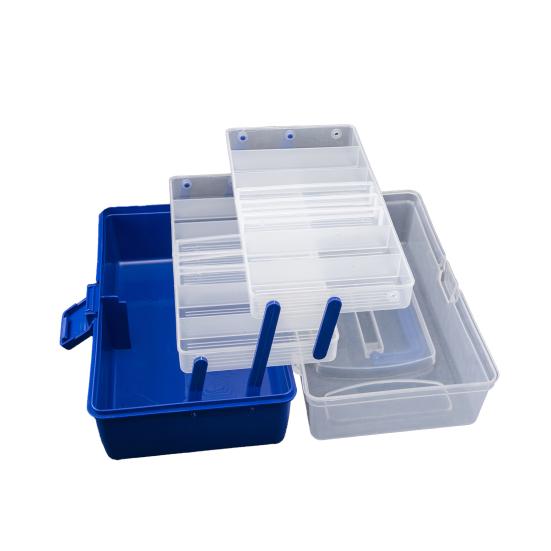 Portable 3/4 Layers Lure Bait Storage Box Fishhook Fishline Fishing Gear Protective Case
