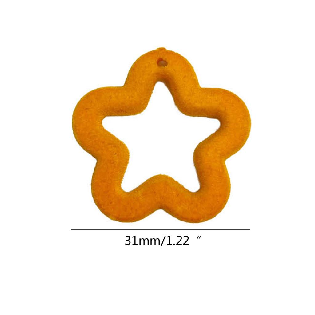 Набор акриловых бусин 10 шт. Свободные полые пятиконечные бусины-звезды Бусины для изготовления браслетов дружбы Ювелирная фурнитура