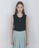 LAFELSORTOF Button Sleeveless Knit Top