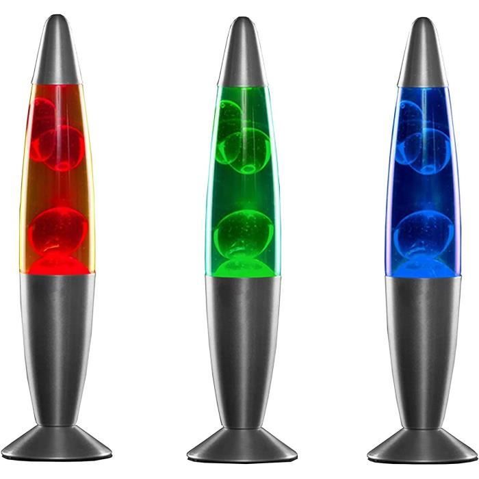 Lampe de table - Magma - Lampe de lave 25 W - Design rétro - Couleur bleu