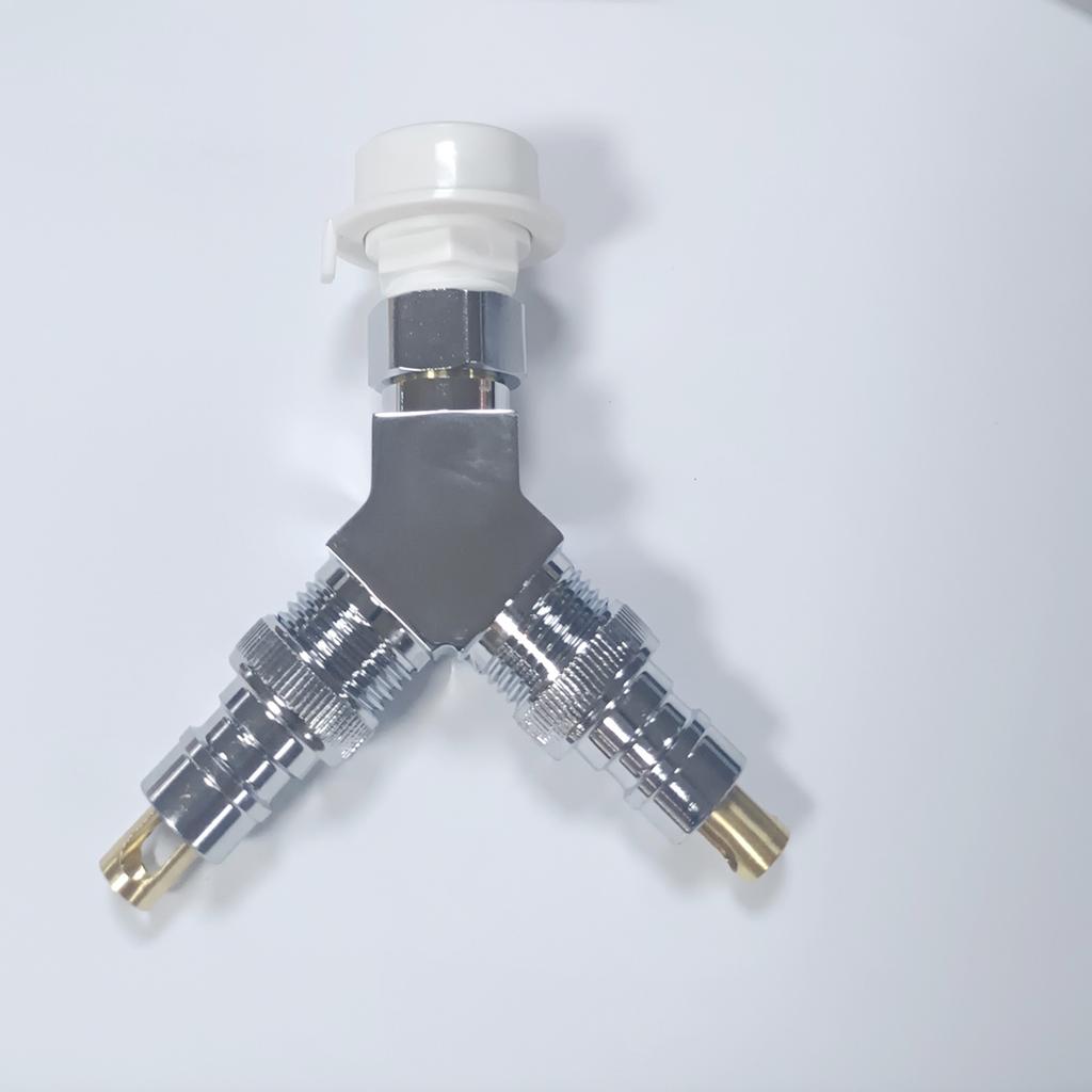 Three Way Water Diverter Valve One Inlet Two Outlet Connector Pipe Fittings 3 Way Water Separator Valve Simple Installs