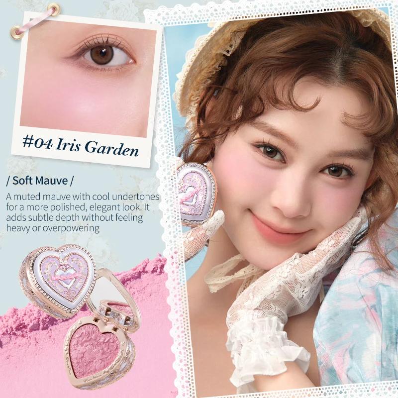 Flower Knows Румяна с тиснением из коллекции Bunny Garden в упаковке в форме сердца