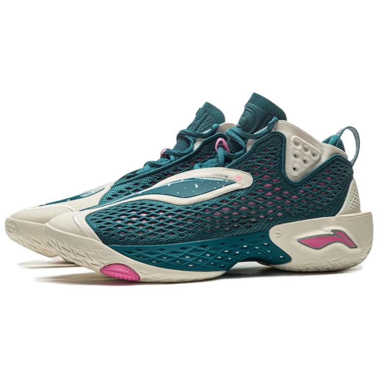 Li Ning BadFive 5 Нескользящие, Износостойкие, Дышащие, Упругий захват, Средняя высота, Баскетбольные кроссовки, Мужские ABFV025-4