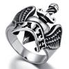 Европа и Соединенные Штаты Мода Ретро Тренд Крылья Веры Мужское Кольцо Личность Тренд Панк Хип-хоп Мужское Кольцо ПодарокЦиркон