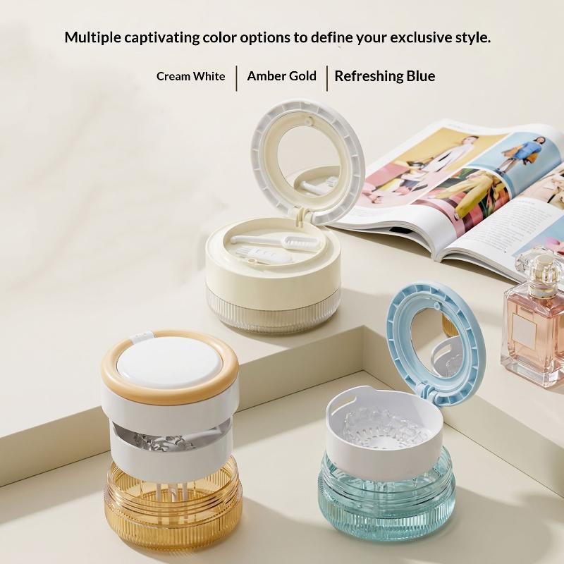 2 In 1 Multi-layer Denture Box With Lid No-Leak For Safe Retainer Storage
