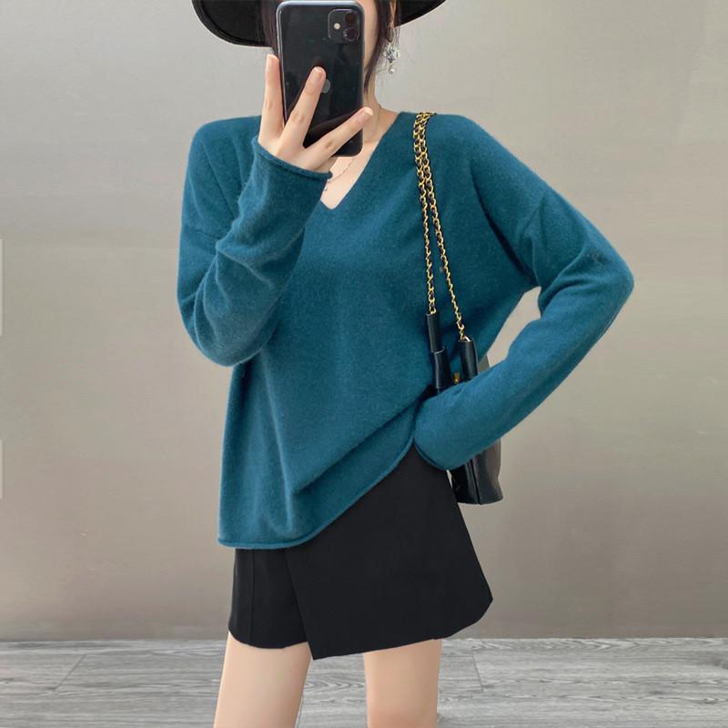 Женский свитер Qinghe 100% чистый кашемир - Ультрамягкий роскошный зимний пуловер