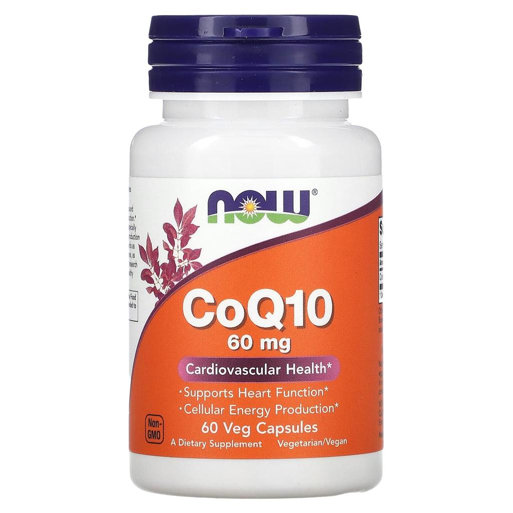 Now Foods CoQ10, 60 Mg, 60 Veggie Capsules