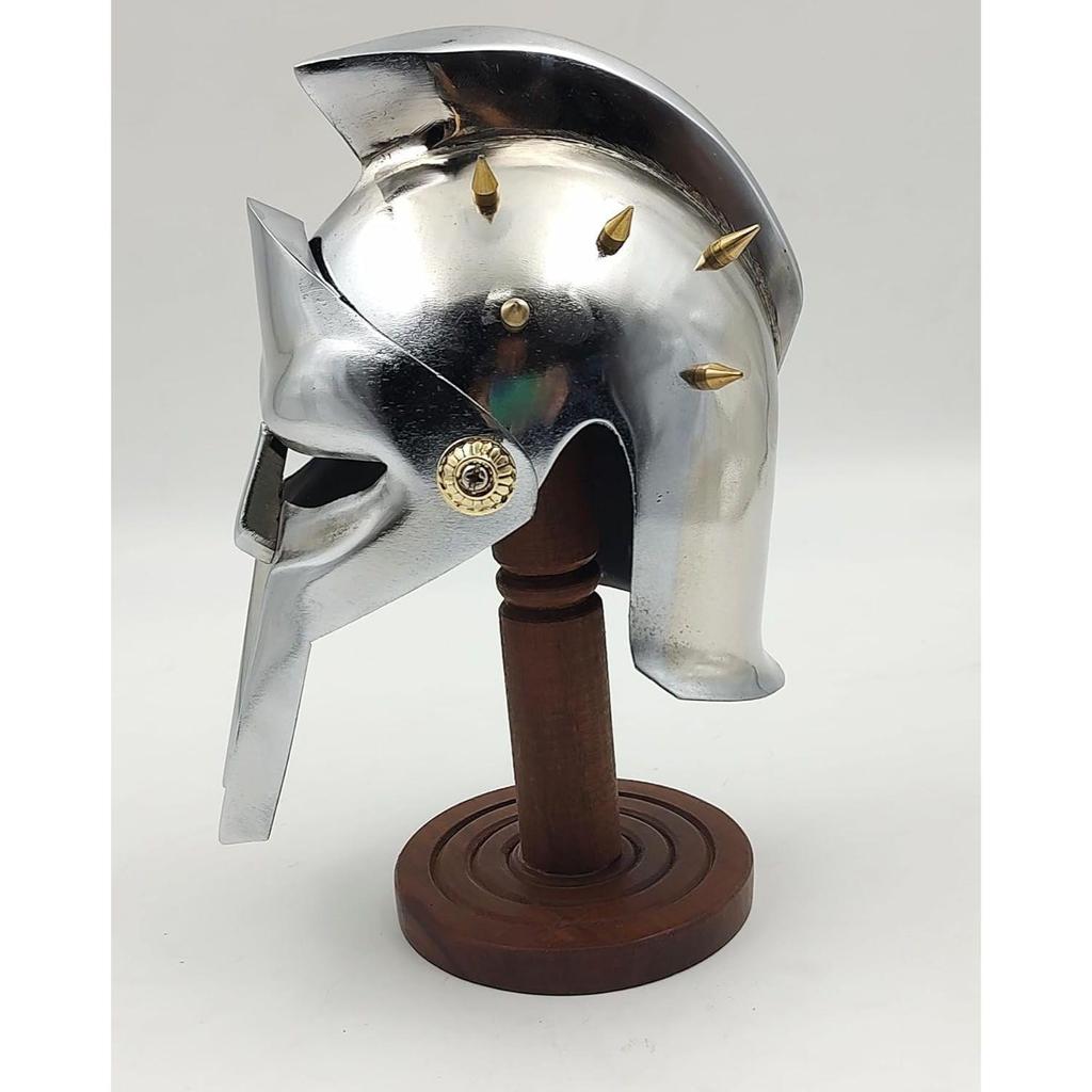 The Great Mini Gladiator Maximum Helmet with Display Stand Medieval Helmet