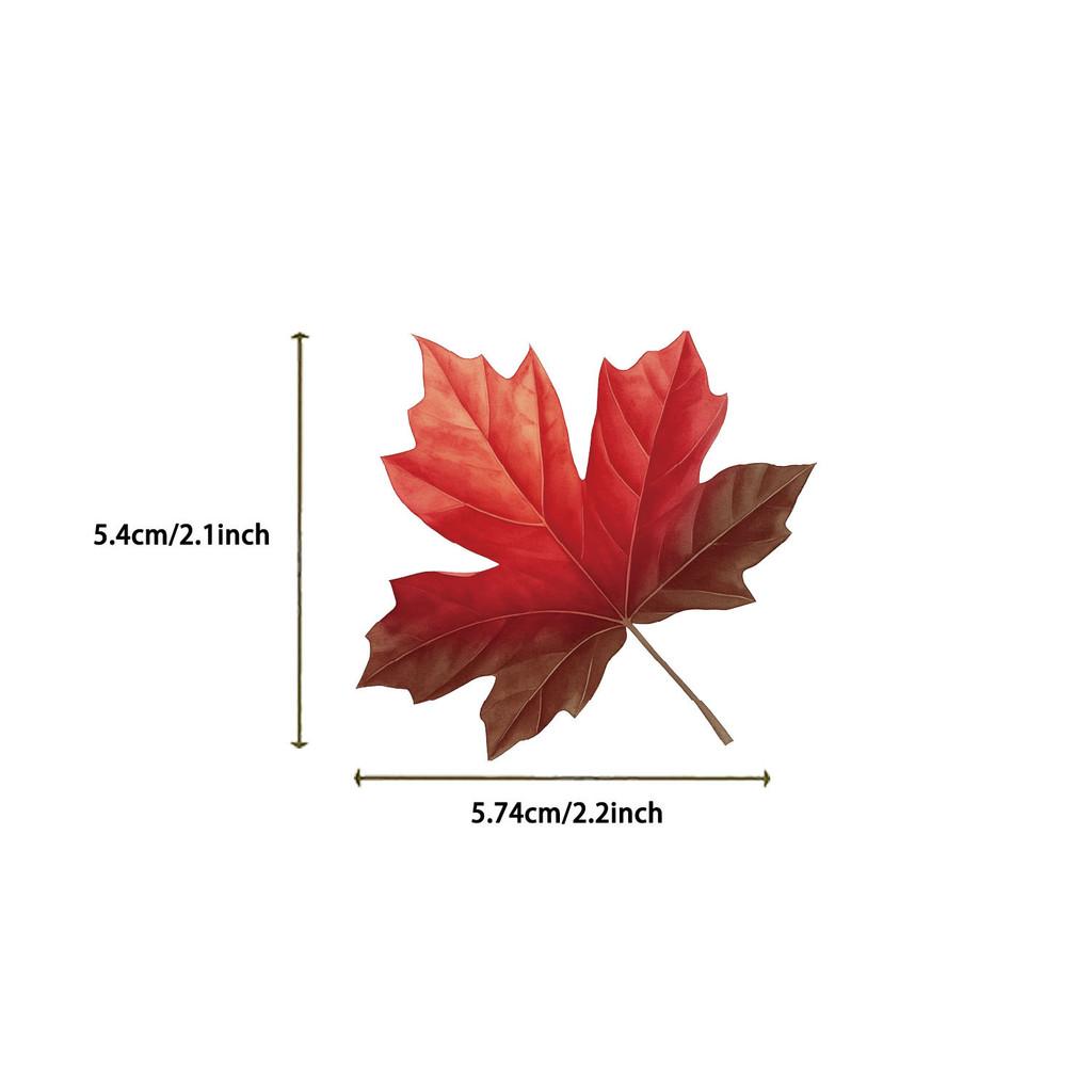 100 Pcs Colorful Plant Leaf Stickers - Transparent Decor for Journals, Phone Cases, Guitars, Backpacks RecordingYourLife Store