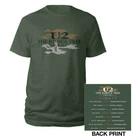 U2 T Shirt Joshua Tree Logo 2017 European Tour Official Mens Green ex Tour M