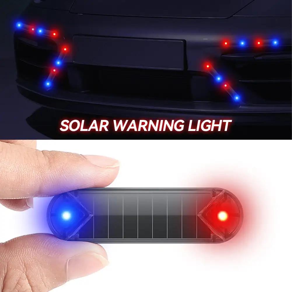 Strobe Signal Security System Universal Flash Warning LED Light Alarm Lamp Car Solar Power Simulation Fake Anti-theft Caution