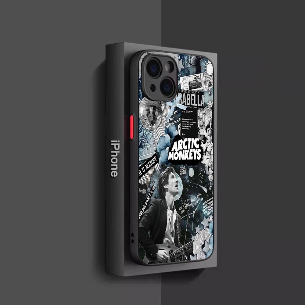 Чехол для телефона Rock Band A-Arctic M-Monkeys для iPhone 16 15 14 13 12 11 Pro Max Plus X XS MAX Черный Матовый Fundas