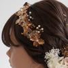 Lomeri Gold Headband Dry Flower Hair Decoration Церемония совершеннолетия Выпускной Свадебный Хакама Gold E E24 [Lomeri] (розовый)