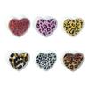 Sexy Leopard Ear Tunnels Plugs and Gauges Heart Shaped Acrylic Ear Expander Studs Stretching Body Piercing Jewelry 8-30mm