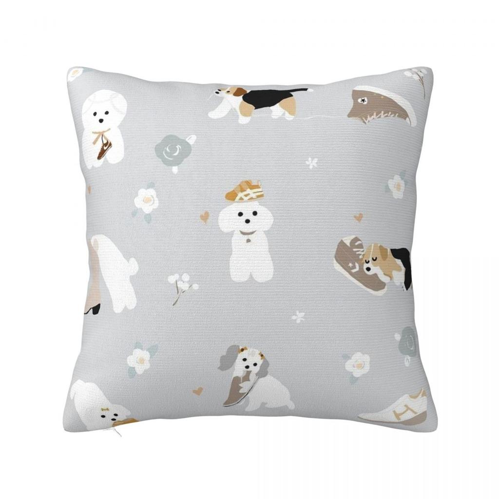 Sighthound Pet Dachshund Animal Hip Hop Cute Square Pillow Cases Dog Lover Cushion Cover Vintage Decorative Pillowcase for Home
