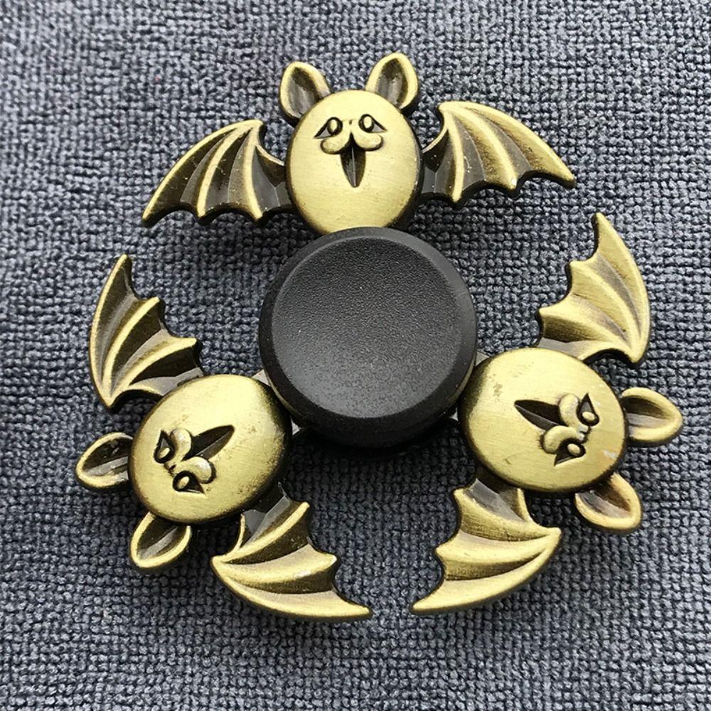 Zinc Zinc Zinc Alloy Finger Spinner Brass Color Hand Spinning Gyro Toy Fidget Spinner Adults Gift