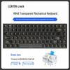 K840 Проводная механическая клавиатура с RGB-подсветкой и кастомным дизайном с трещинами