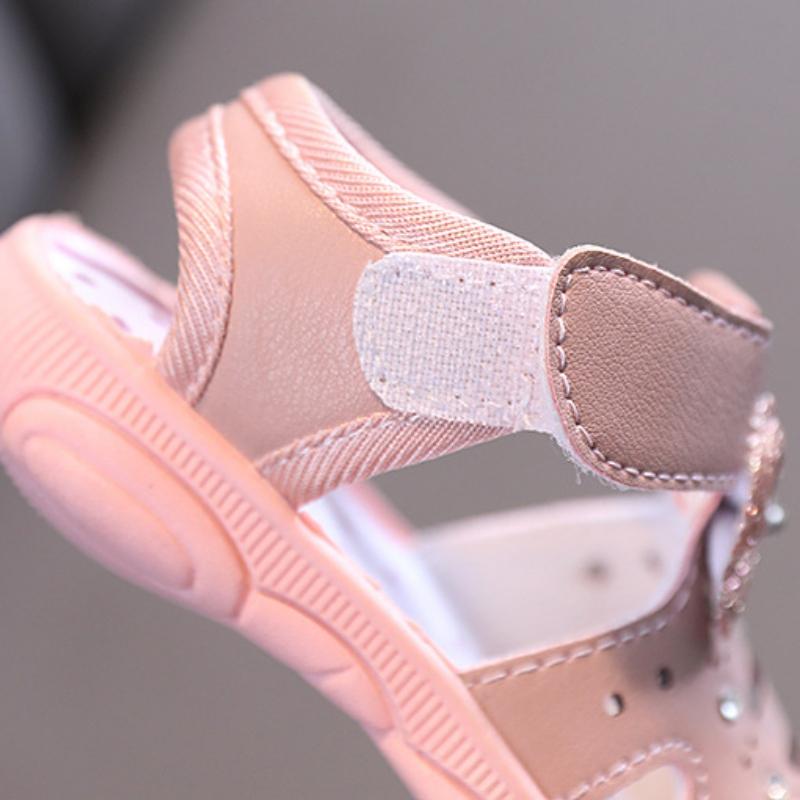 Детские летние нескользящие сандалии принцессы с бантом для малышей на мягкой подошве