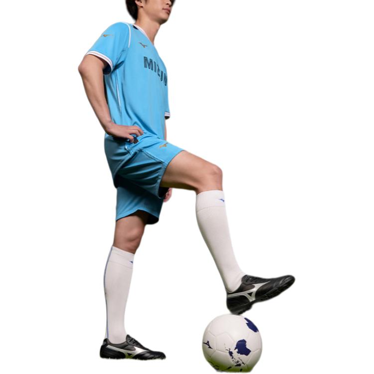 Mizuno Performance Series SS24 Comfortable Quick-Dry Versatile Short Sleeve Elastic Shorts Soccer Set Unisex sets Victory-Blue P2CG46P2-96