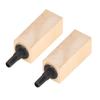 2PCS Set Cylinder Wooden Air Bubble Stone Fine Bubbles Natural Wooden Diffuser Aquarium