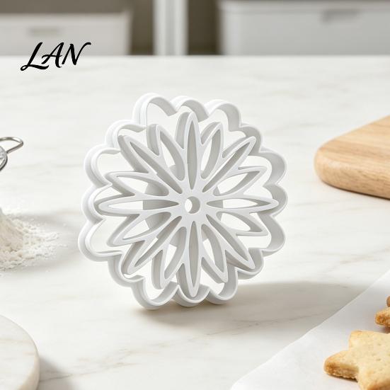 Multi Layered Petal Cutters 3D Printed Flower Cookie Cutter, Patterns Safe PLA Mold, Love Biscuit Press Reusable DIY Clay Crafts Embossing Tool