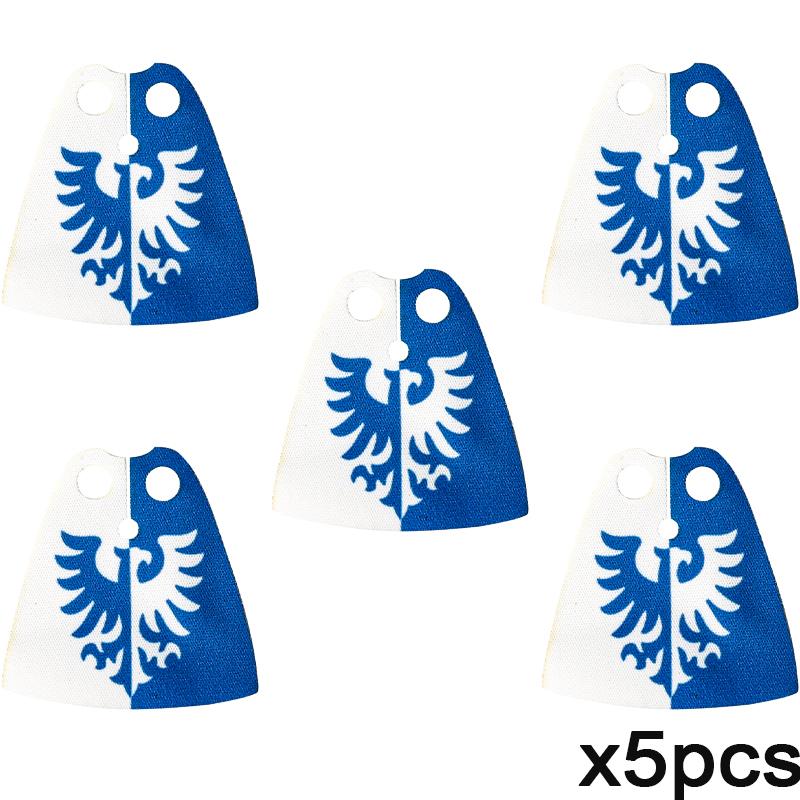 Набор строительных блоков MOC «Средневековый флаг и замок», фигурки, аксессуары, лев, орел, замок Древнего Рима, рыцарский плащ, игрушка-подарок.