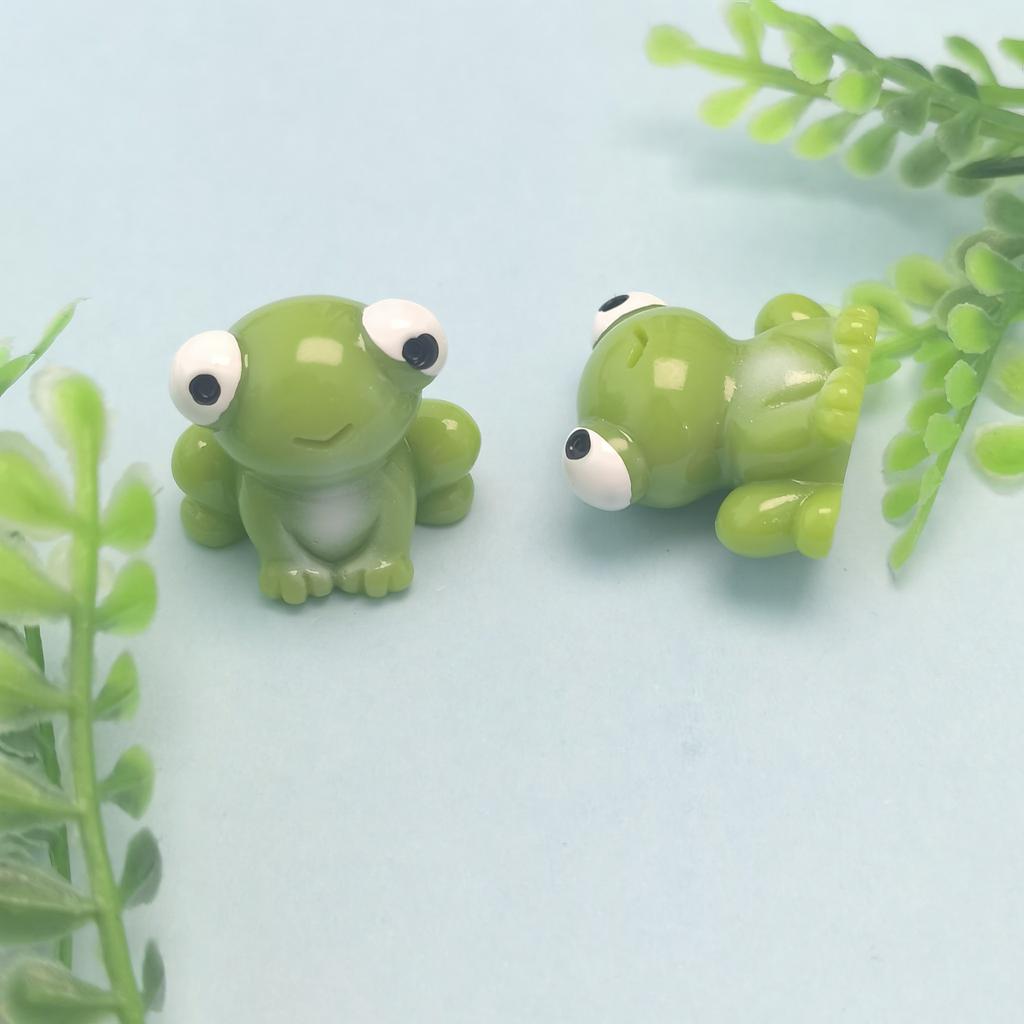 Resin Frog Mini 3D Slime Charms for Slime Supplies,Phone Case Decor,Snow Global Tumblers Declaration