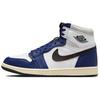 Air 1 Retro High OG Rare Air - темно-синие мужские кроссовки белого и черного цвета с нейтральным серым цветом DZ5485-100