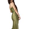 Hottie Sexy Low-cut Satin Split Halter Dress Slim Backless Dress