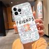 Чехол для телефона Для iphone 17 Pro Max Air 16 15 14 13 Pro Max 15 16 Pro 15Plus Сериал Друзья Чехол Funda Capa Cell