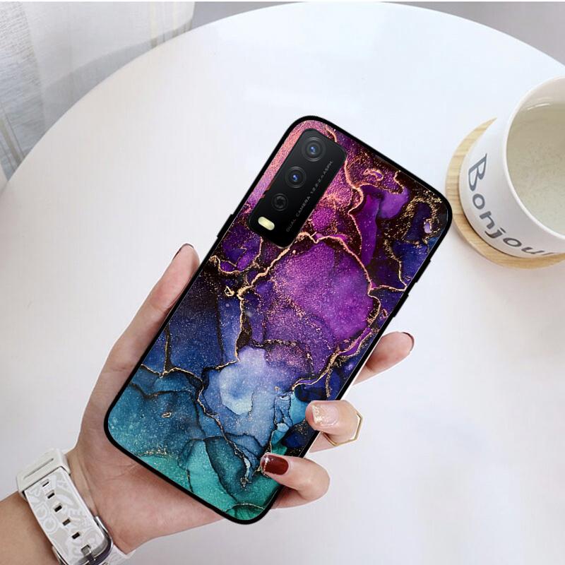 Красочный мраморный чехол для телефона VIVO Y31 Y21 Y70 Y21S Y20 Y72 1907 Y12 Y11S Y53S Y33S Y55 Y76 Y51 Y15S Y01