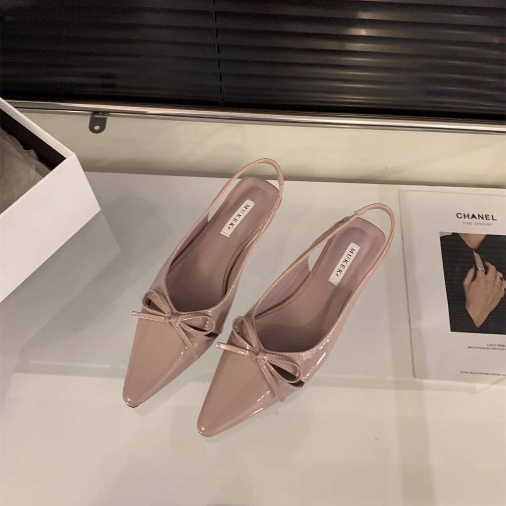 Мода Летняя Мода Туфли-сандалии женские на плоской подошве, неглубокие, слипоны, с ремешком на пятке, женские, повседневные, для платья, уличный стиль