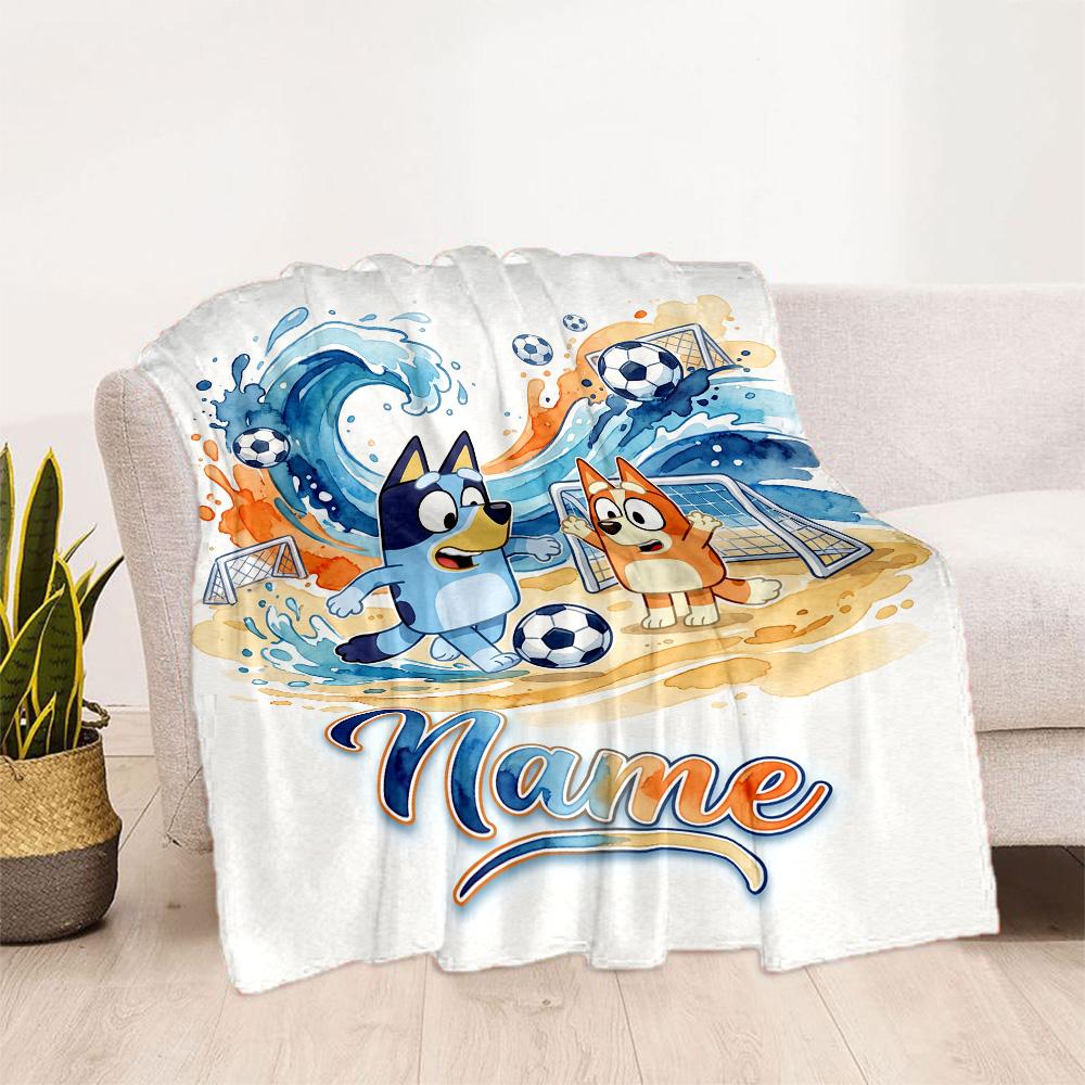 Pizza Party Pals Customize Text Blanket Multi-purpose Personalized Blanket Soft & Cozy for Livingroom Chair Office Nap Ideal for All Seasons
