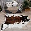Doorway Mat Anti-Slip Cow Animal Print Acrylic Fibers Decorative Door Rug for Living Room