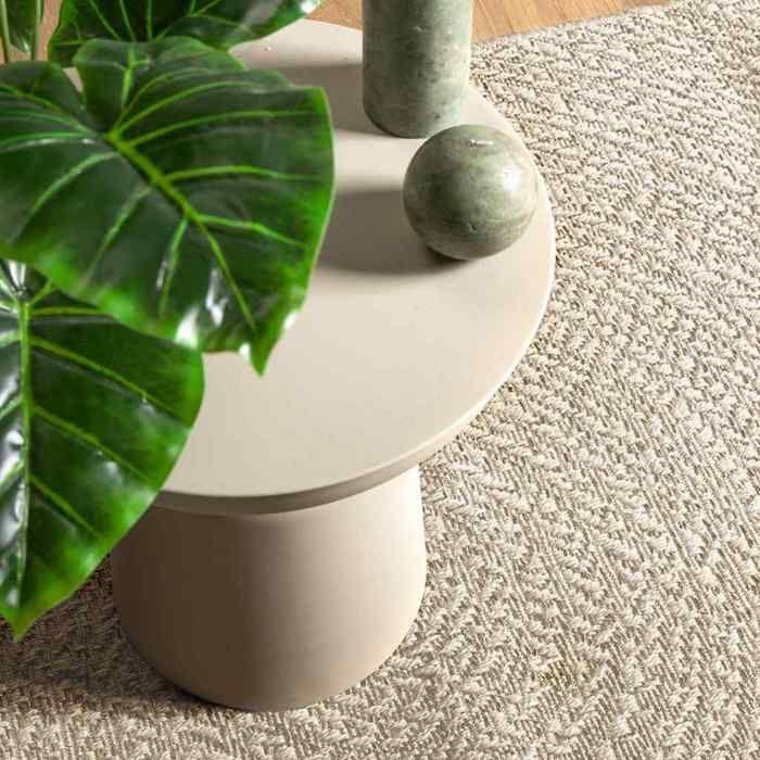 VidaXL ZIZUR Cream Rug 100x200 Cm Jute Look Indoor Outdoor, Outdoor Rug, Floor Mat, Indoor Rug, 4010375