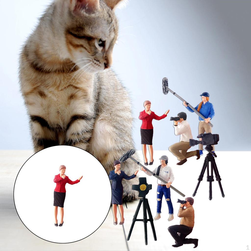 1/64 Трансляционная фигурка, окрашенные фигурки, живая сцена для диорам, коллекции, набор для строительства, архитектура