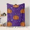 1pc Pumpkin Pattern Blanket Warm, Cozy, And Soft, Suitable for Sofas, Beds, Cars, And Office Use.Perfect for Camping And Travel, Making It a Great Gif